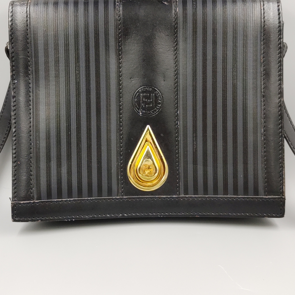 Vintage Fendi Black Shoulder Bag - Picture 1 of 8